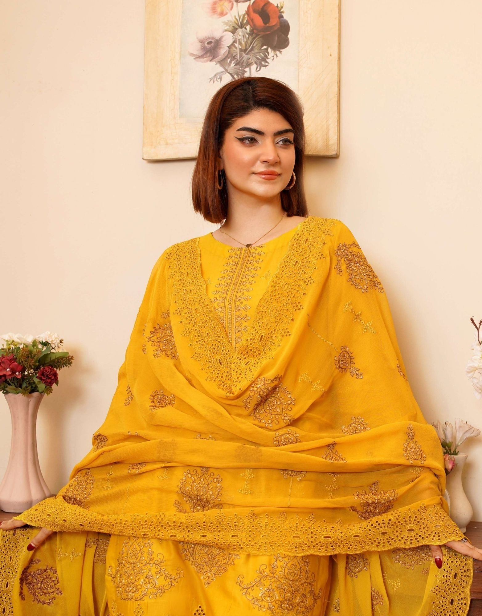 Shaista Festive Lawn Summer D-6 | Luxury Embroidered Lawn Dress - Image 2