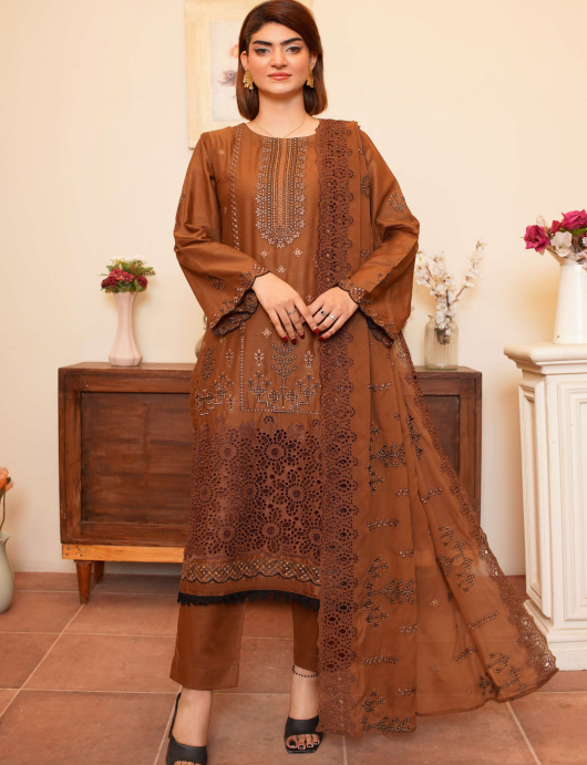 Shaista Festive Lawn Summer D-3 | Luxury Embroidered Lawn Dress