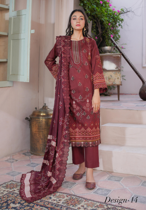 Shaista Amber Printed Lawn Design-14 | Luxury Printed Lawn Dress