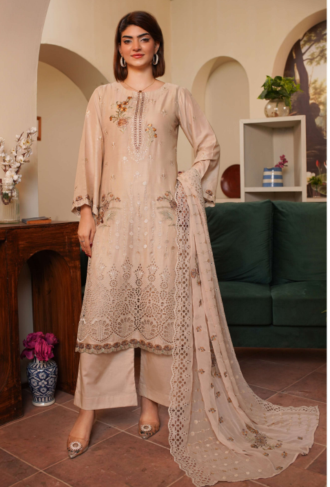 Shaista Festive Lawn Summer D-8 | Luxury Embroidered Lawn Dress