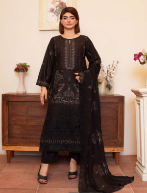 Shaista Festive Lawn Summer D-1 | Luxury Embroidered Lawn Dress